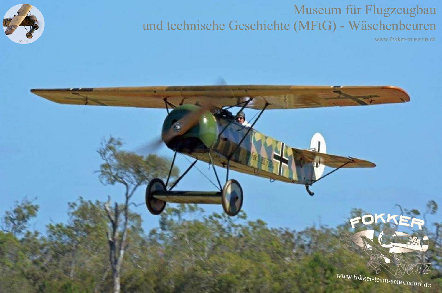 Museum für Flugzeugbau und technische Geschichte - Station 18 Neubau Fokker D.VIII