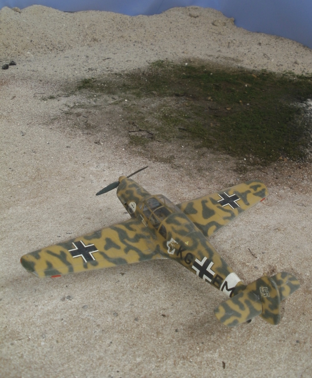 Theo Blaich´s eigene Bf 108 Taifun, die er zur Luftwaffe mitnahm und im sogenannten Sonderkommando Blaich als Verbindungsflugzeug flog.  Nord Afrika 1942 