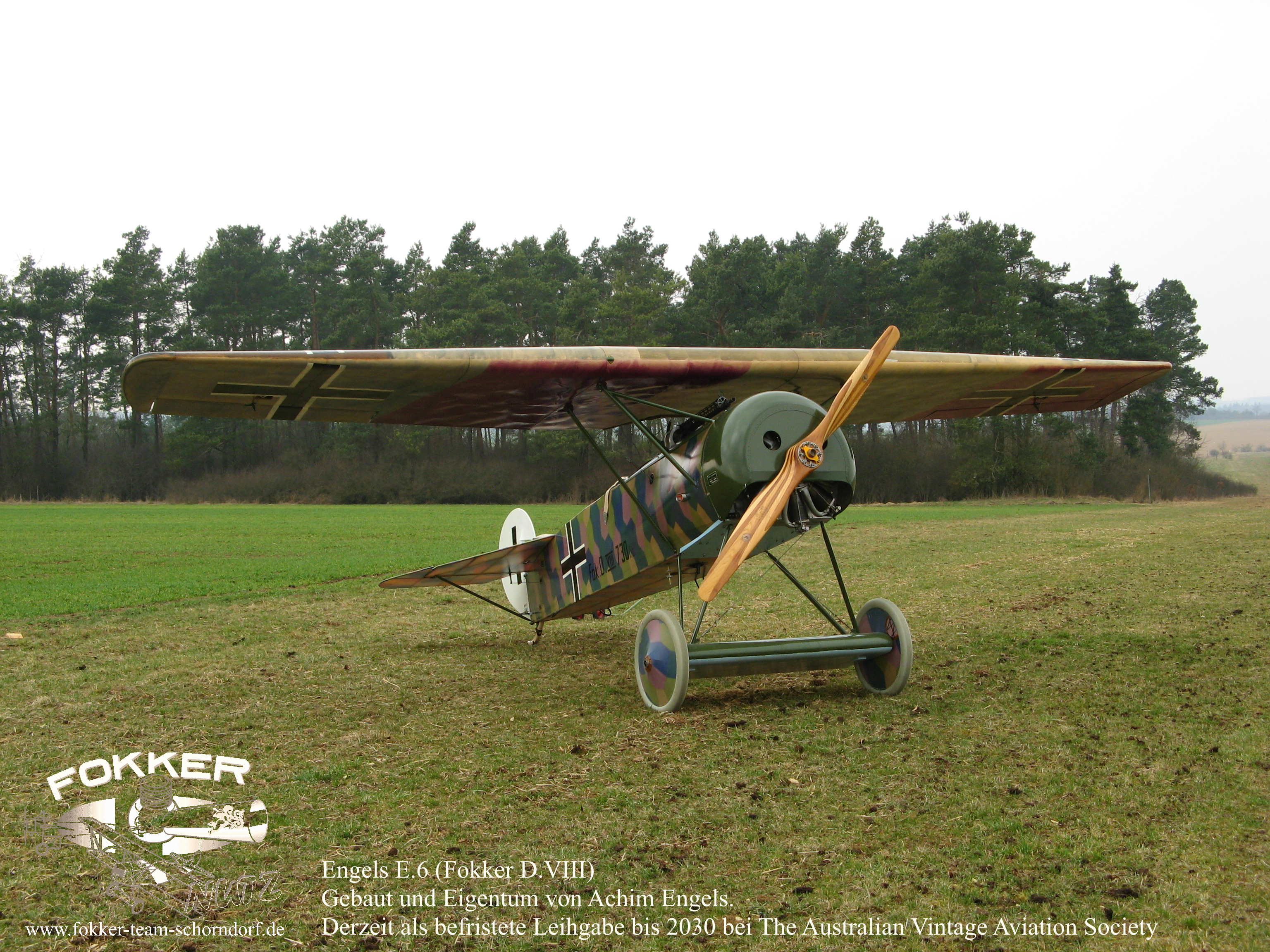 Engels E.6 (Fokker D.8) - Nachbau kurz nach der fertigstellung