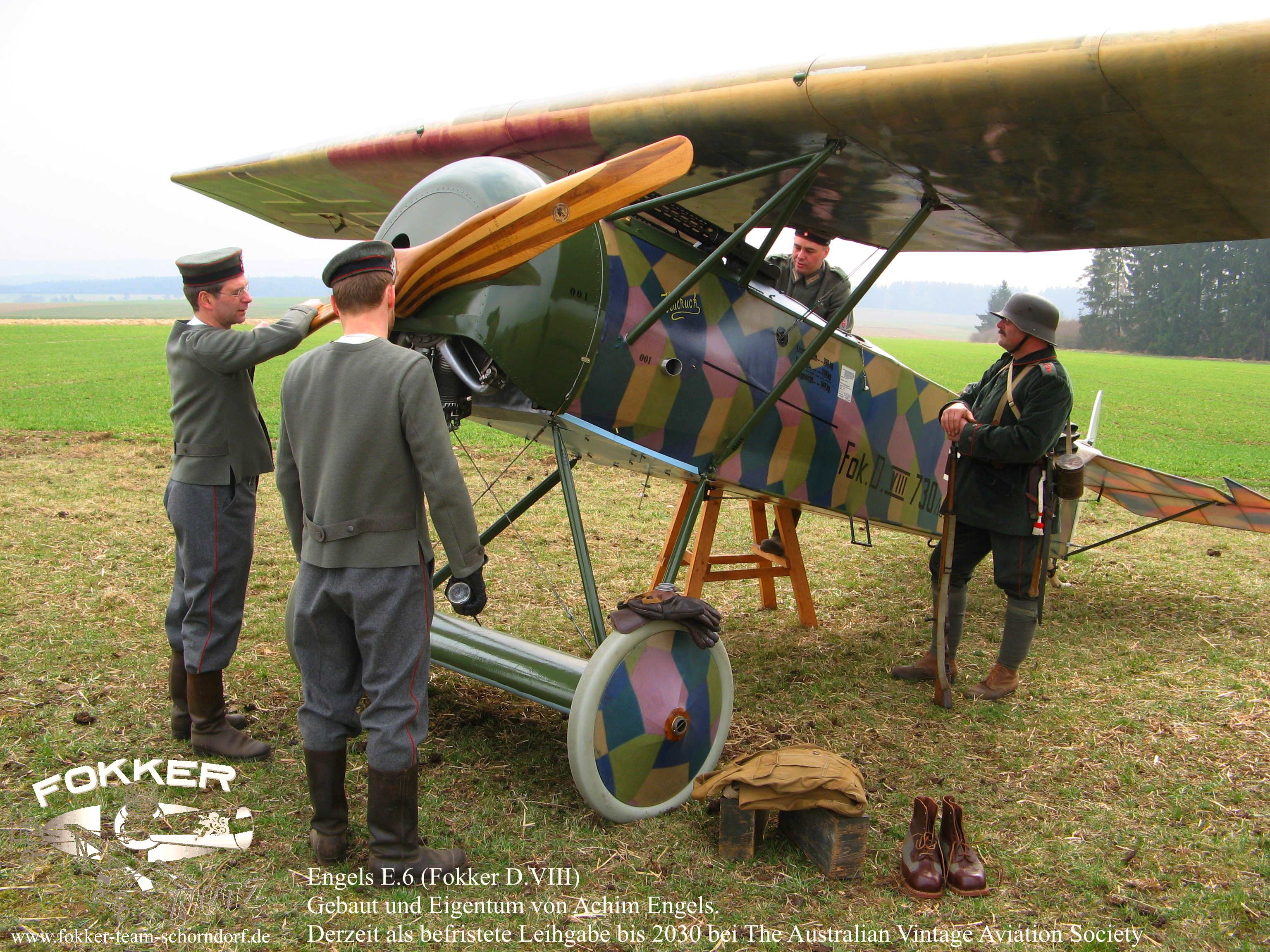 Engels E.6 (Fokker D.8) - Nachbau kurz nach der fertigstellung