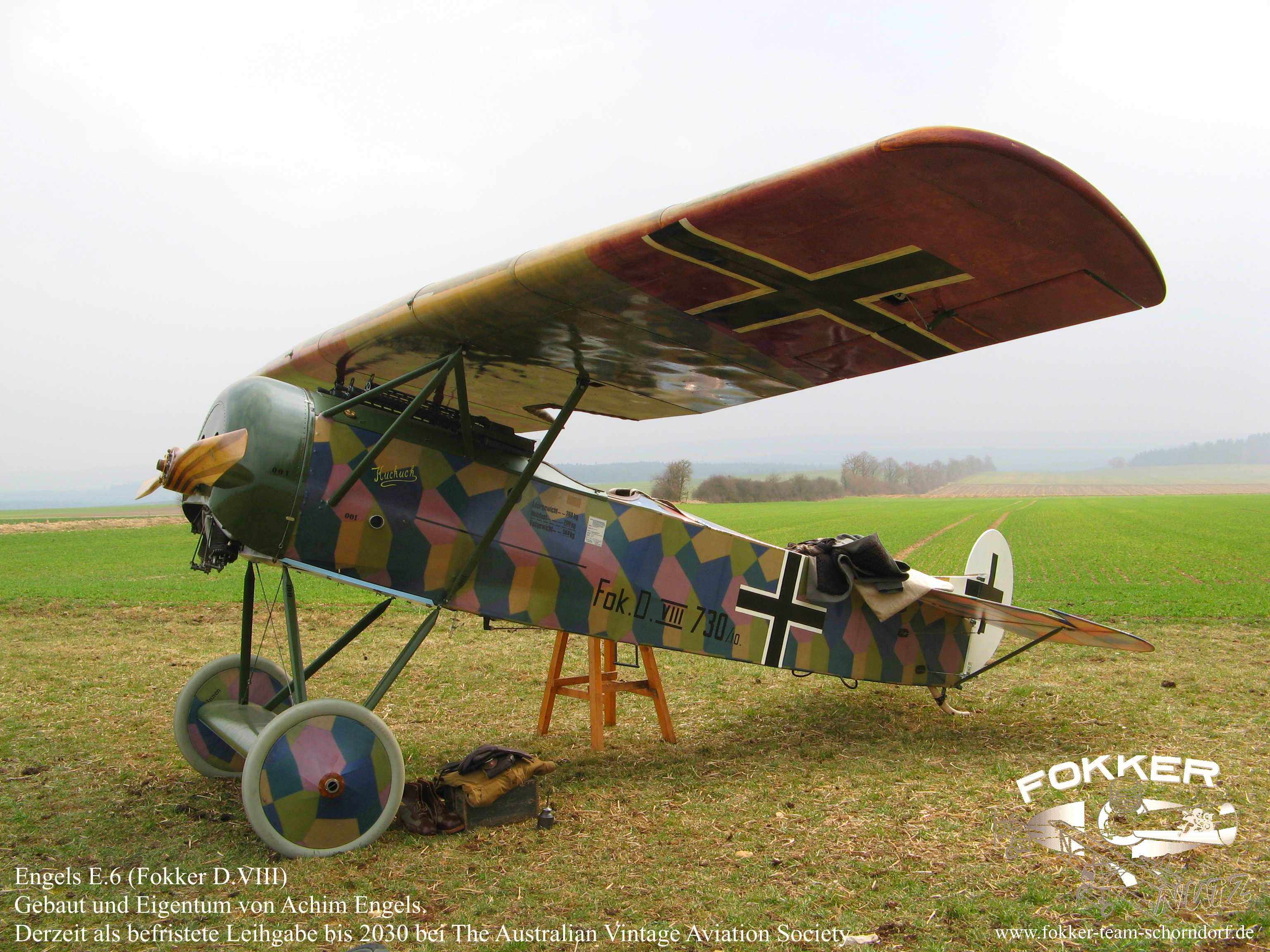 Engels E.6 (Fokker D.8) - Nachbau kurz nach der fertigstellung