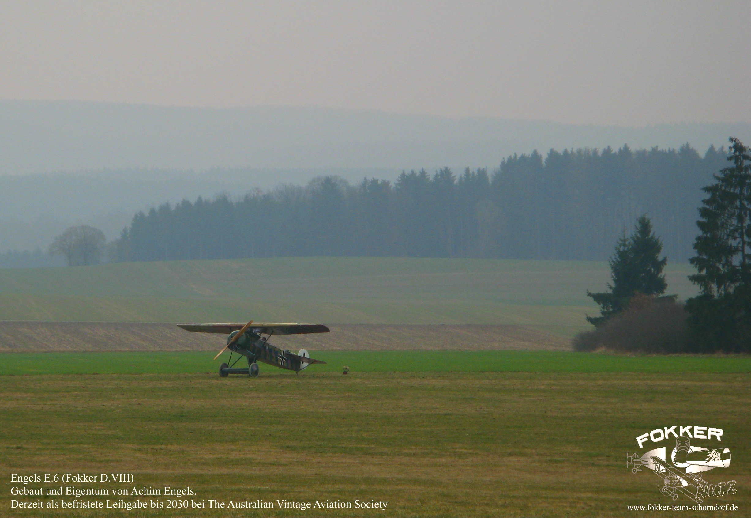 Engels E.6 (Fokker D.8) - Nachbau kurz nach der fertigstellung