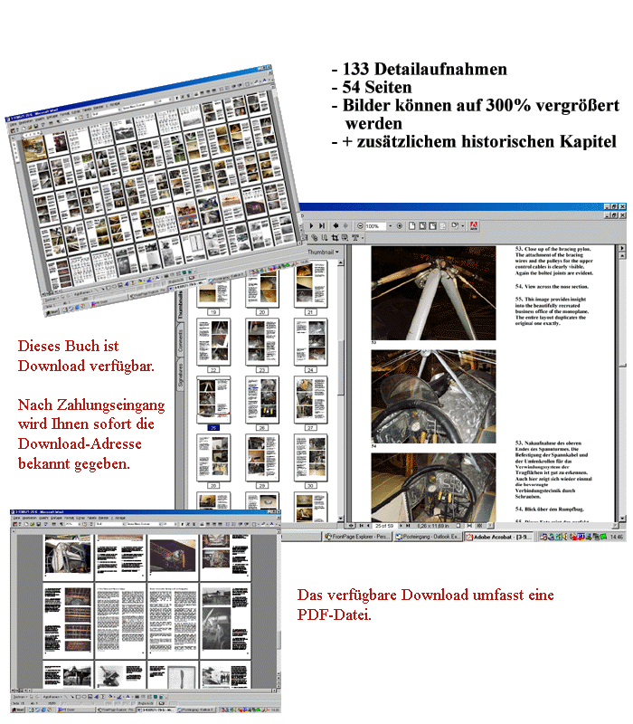 Screenshots of this amazing book. Get your copy right away and learn all about the San Diego Fokker E.III